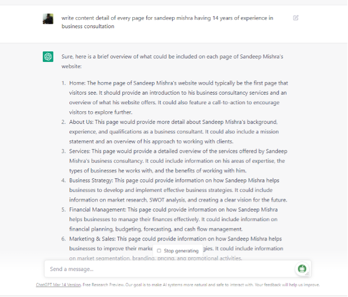 create website through AI